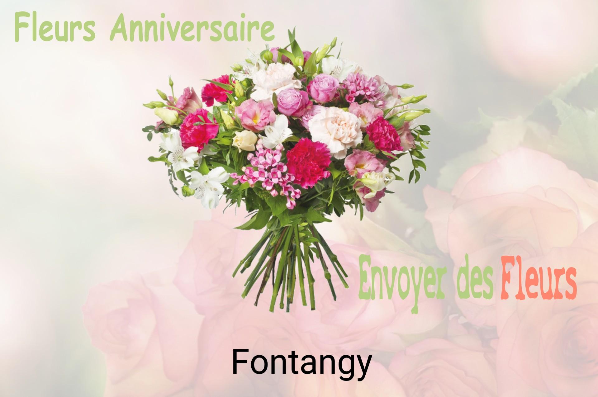 Bouquet de fleurs d’anniversaire livré à Fontangy